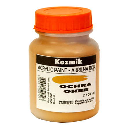 BOJA AKRILNA OKER 100ml KOZMIK 