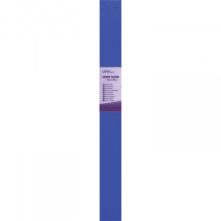 PAPIR KREP 50x200cm PLAVI UNI-LINE UNL-0415 