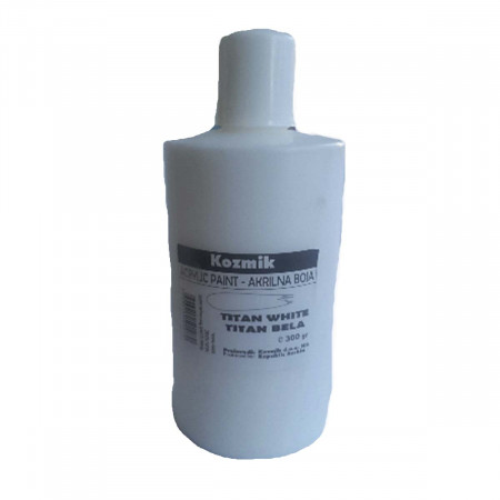 BOJA AKRILNA BELA TITAN 300ml KOZMIK 