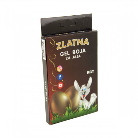 USKRŠNJA GEL BOJA ZA JAJA ZLATNA KGT 