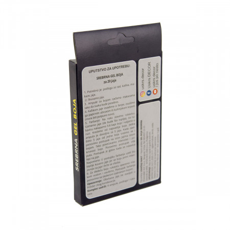 USKRŠNJA GEL BOJA ZA JAJA SREBRNA 