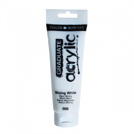 BOJA AKRILNA 120ML BELA MIX 123120006 GRADUATE 