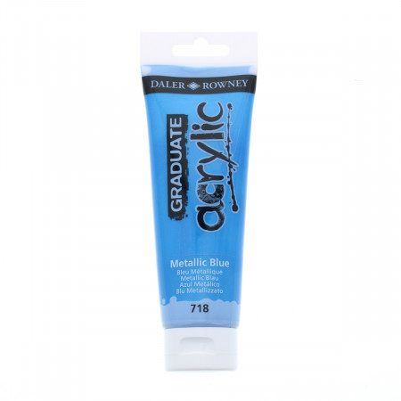BOJA AKRILNA 120ML METALIK PLAVA 123120718 GRADUATE 