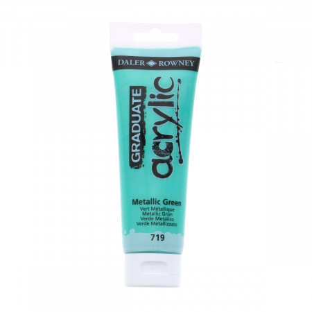 BOJA AKRILNA 120ML METALIK ZELENA 123120719 GRADUATE 