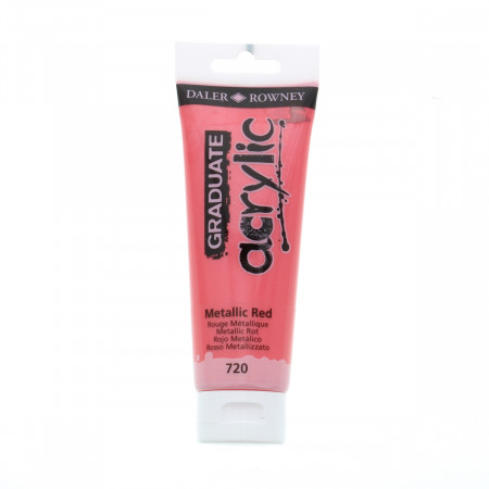 BOJA AKRILNA 120ML METALIK CRVENA 123120720 GRADUATE 