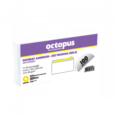 KOVERAT BEZ PROZORA AMERIKEN 100/1 SAMOLEPLJIVI OCTOPUS UNL-0031 