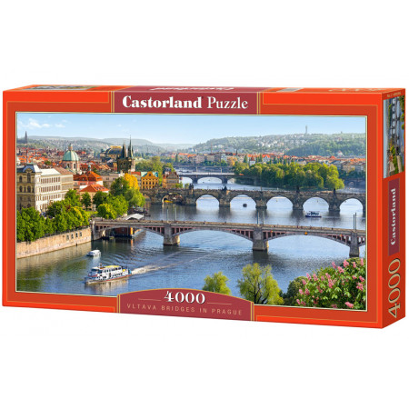 PUZZLE 4000 DELOVA C-400096-2 VLTAVA BRIDGES IN PRAGUE CASTORLAND 