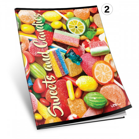 SVESKA A4 DIKTO 52L SWEET CANDY 80g UNI LINE UNL-1288 