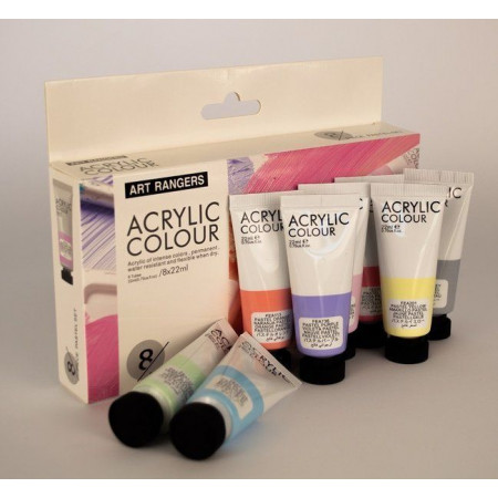 BOJA AKRILNA 8/1 SET PASTEL 8x22ml FEA0822-P ART RANGER 