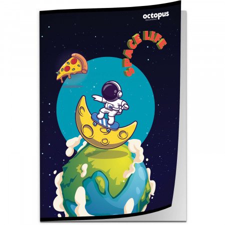 SVESKA A4 LATAJN 52L SPACE LIFE 80g OCTOPUS UNL-1803 