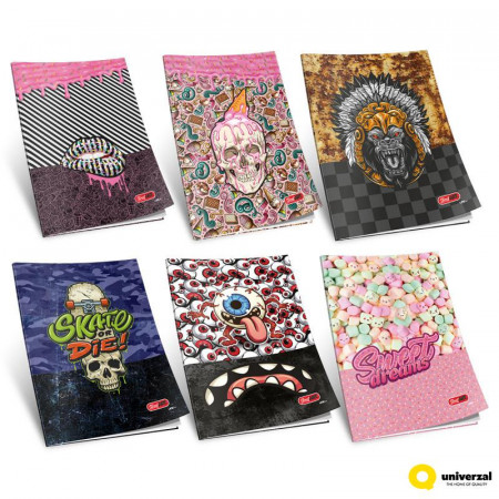 SVESKA A4 ČISTA 52L STREET ART 80g UNI LINE UNL-1320 