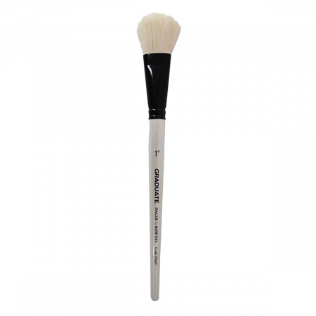 ČETKICE WHITE GOAT OVAL WASH 1