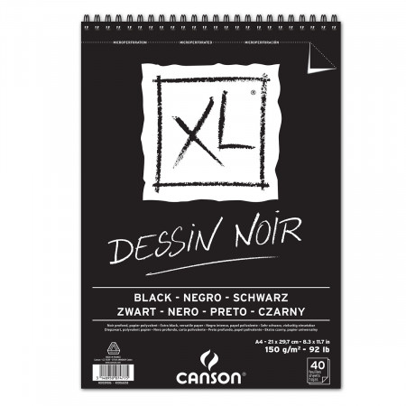 BLOK A4 SA SPIRALOM 150g 40 LISTA XL DESSIN NOIR CANSON 400039086 