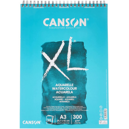 BLOK A3 SA SPIRALOM 300g 30 LISTA XL AQUARELLE CANSON 400039171 