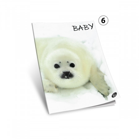 SVESKA A4 DIKTO 52L ANIMAL BABY 80g 