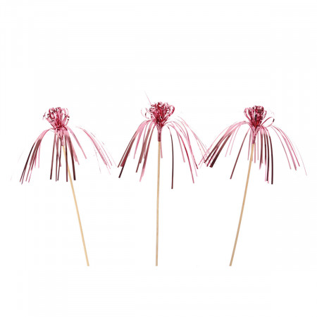PARTY PALM TREE PICKS 8/1 PINK UNL-1415 