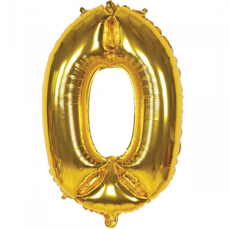 BALON BROJ 0 60cm ZLATNI UNL-1432 