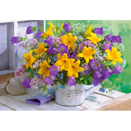 PUZZLE 1000 DELOVA C-104642-2 BOUQUET OF LILES AND BELLFLORES CASTORLAND 