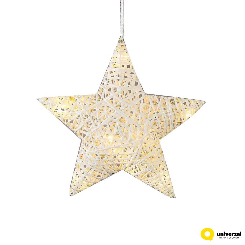 UKRAS NOVOGODIŠNJI ZVEZDA SA LED SVETLOM 8X30X29CM 480731 