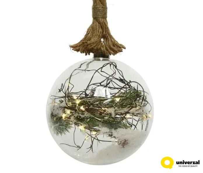 KUGLA NOVOGODIŠNJA SA LED SVETLOM 10X80CM 485671 