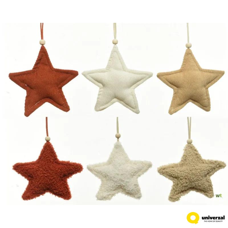UKRAS NOVOGODIŠNJI ZVEZDA POLYESTER 13X14X13CM 521043 