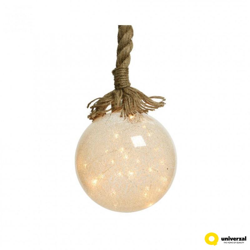 KUGLA NOVOGODIŠNJA SA LED SVETLOM 14X80CM 480249 