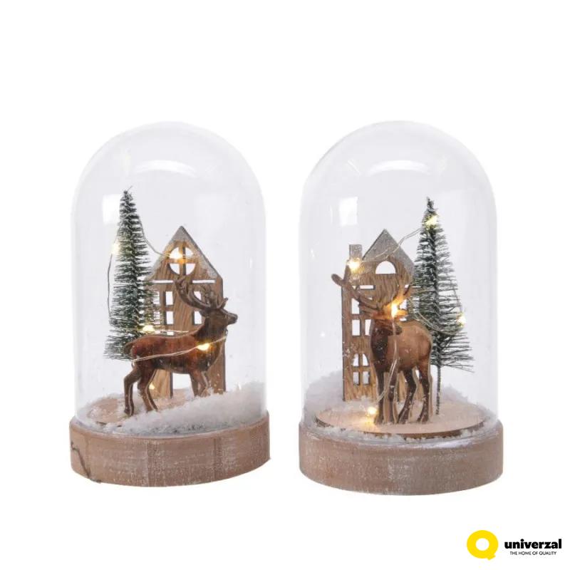 ZVONO STAKLENO SA LED SVETLOM 8.5X14.5CM 480276 