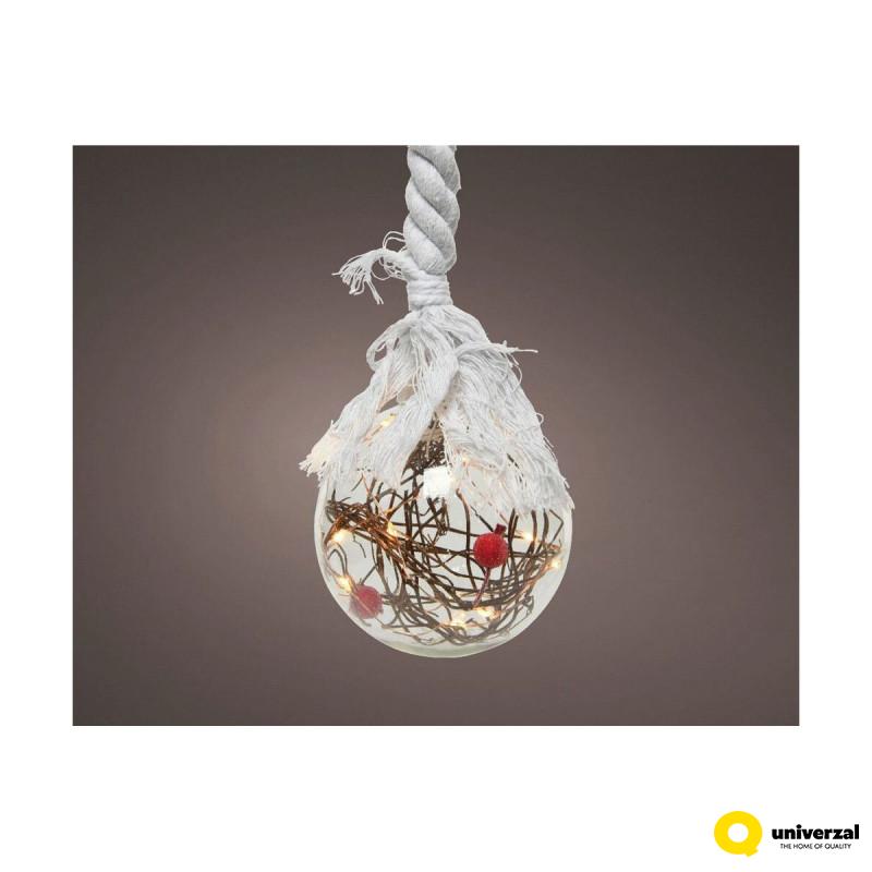 KUGLA NOVOGODIŠNJA SA LED SVETLOM 10X80CM 485345 