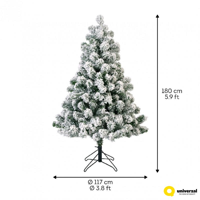 JELKA NOVOGODIŠNJA 180CM ZELENO BELA 9680951 