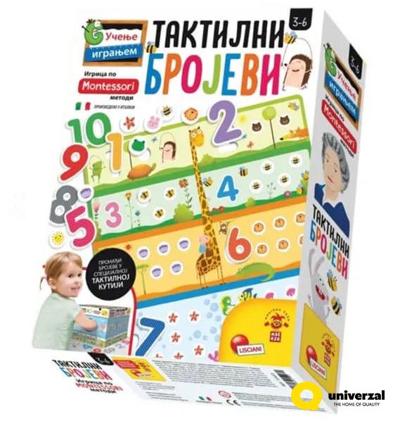 MONTESORI EDUKATIVNA IGRA TAKTILNI BROJEVI LISCIANI 72453 