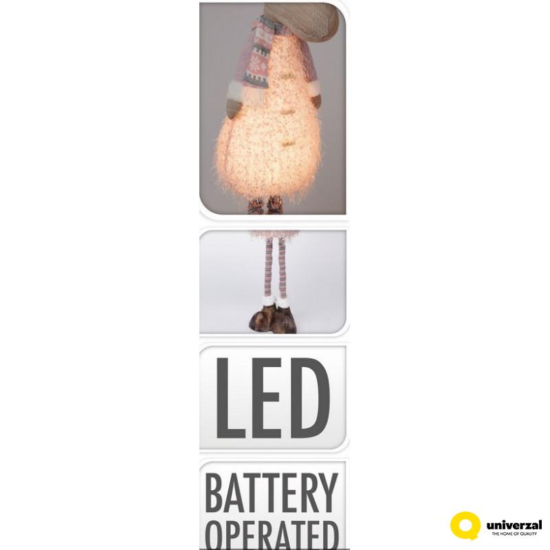 FIGURA NOVOGODIŠNJA IRVAS SA LED SVETLOM 24X70CM ADO000090 