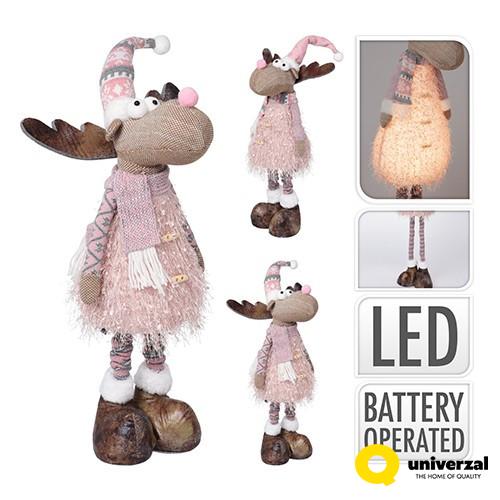 FIGURA NOVOGODIŠNJA IRVAS SA LED SVETLOM 24X70CM ADO000090 