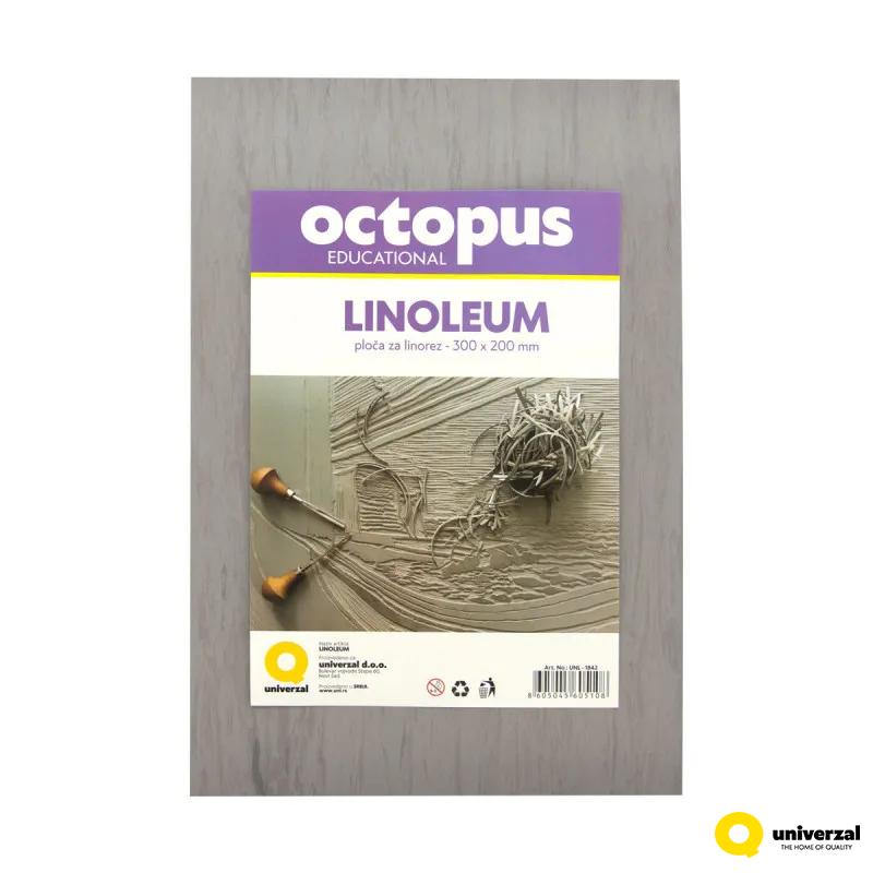 LINOLEUM 20x30cm OCTOPUS UNL-1842 