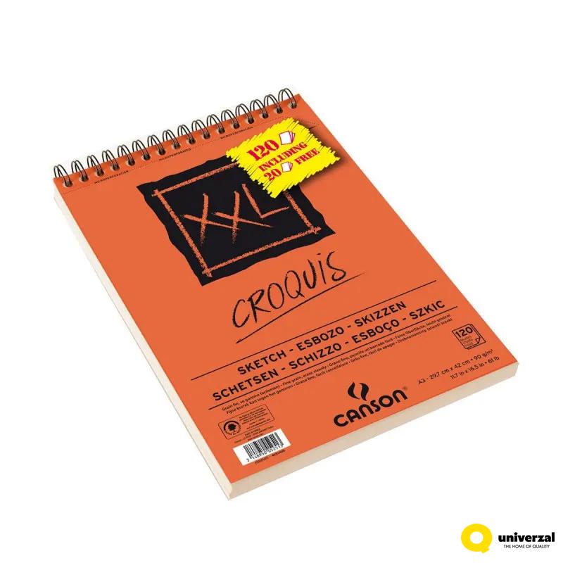 BLOK A3 90g 120LISTA XL CROQUIS CANSON 200005251 