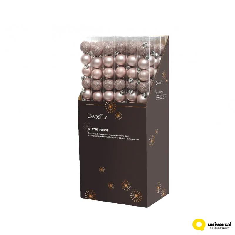 KUGLA NOVOGODIŠNJA 14/1 3CM PINK 020464 