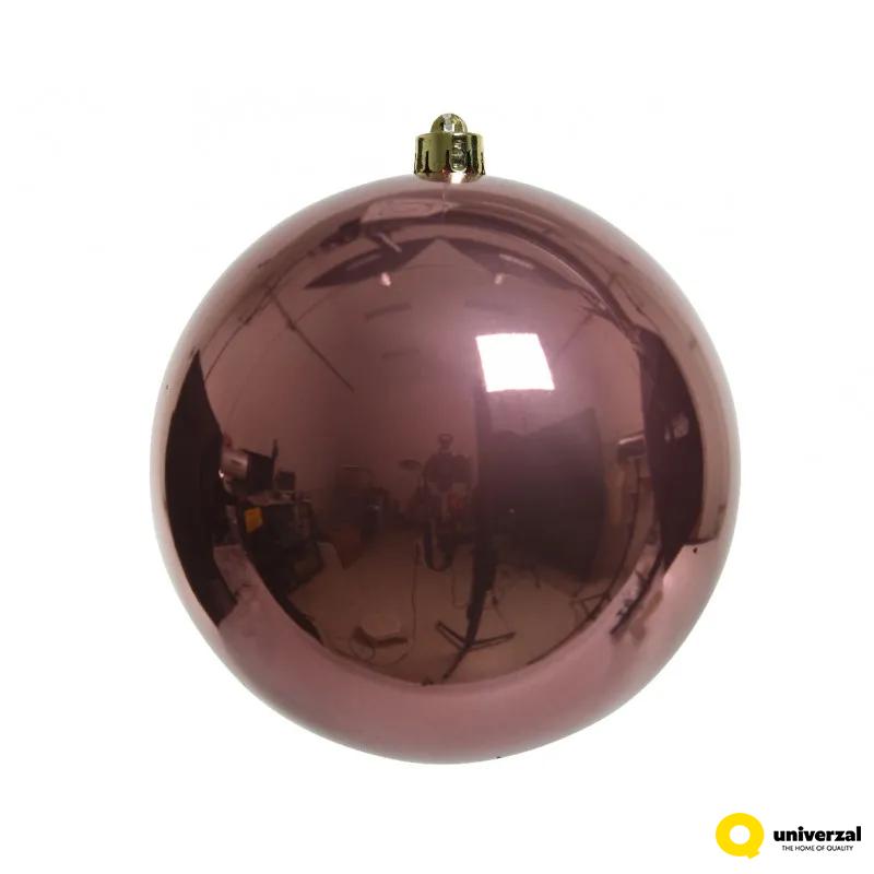 KUGLA NOVOGODIŠNJA 14CM PINK VELVET 022400 