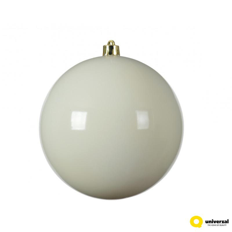 KUGLA NOVOGODIŠNJA 20CM BELA 022468 