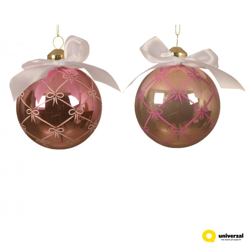 KUGLA NOVOGODIŠNJA 3/1 8CM SA MAŠNOM 062115 