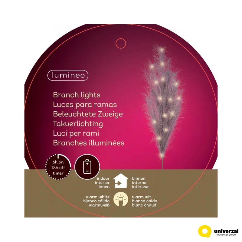 FIGURA UKRASNA PERO SA LED SVETLOM 118CM PINK TAMNO 486247 