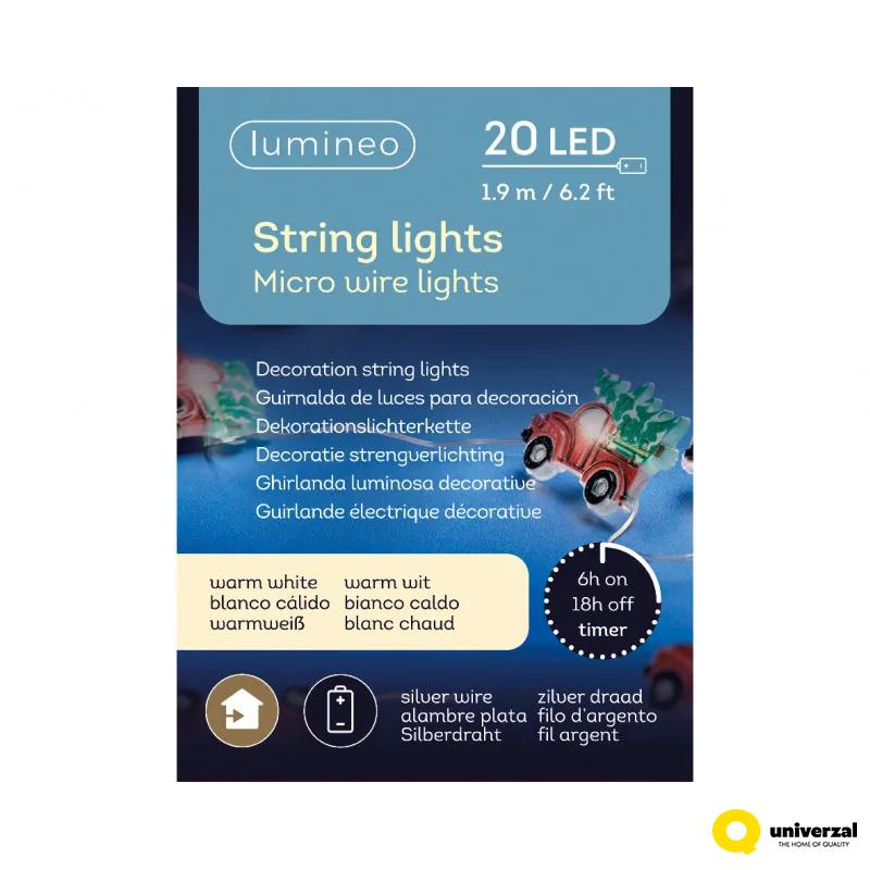 NOVOGODIŠNJI UKRAS MREŽA SA LED SVETLOM 190CM SREBRNO-BELO 486494 