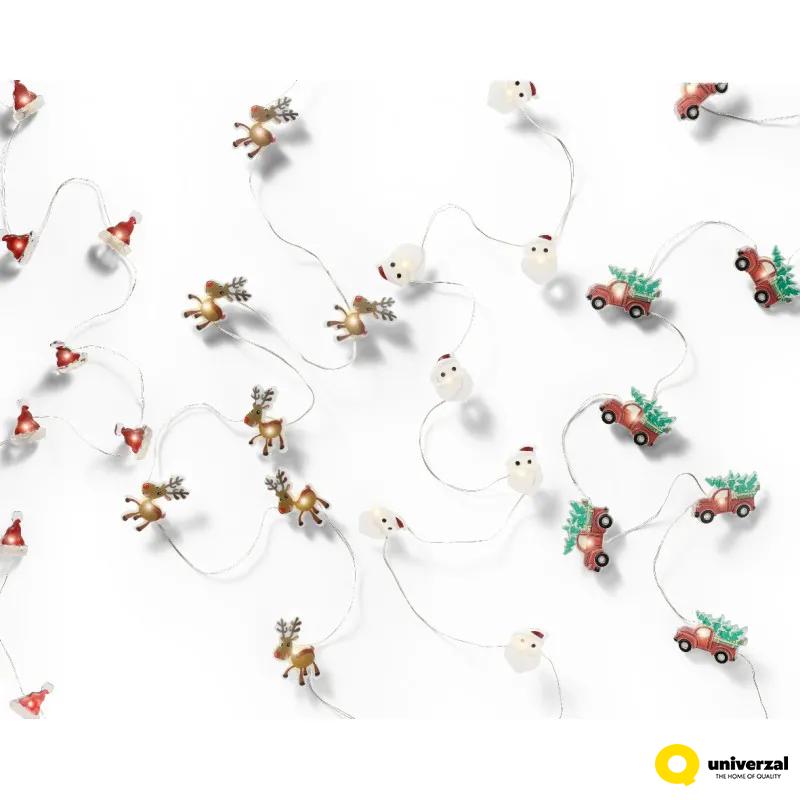 NOVOGODIŠNJI UKRAS MREŽA SA LED SVETLOM 190CM SREBRNO-BELO 486494 