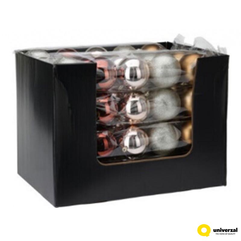 KUGLA NOVOGODIŠNJA 5/1 8CM AMBER ACS103270 