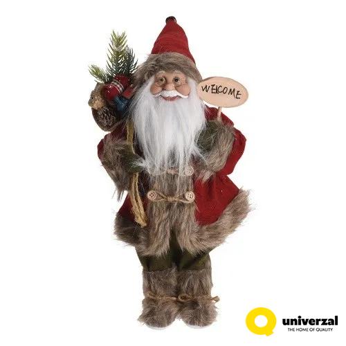 NOVOGODIŠNJA FIGURA DEDA MRAZ 57CM BRAON ASK000410 