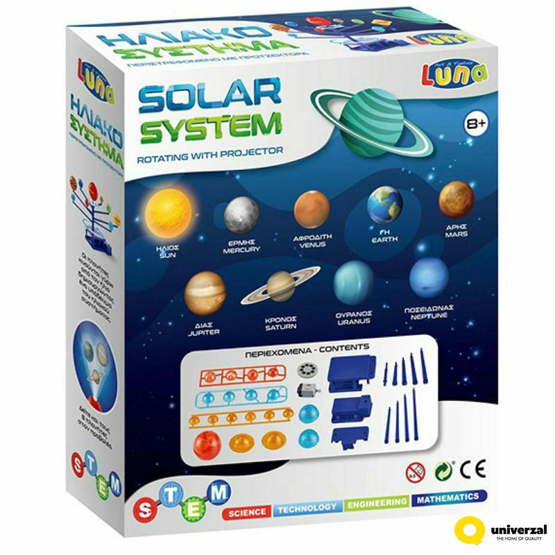 SET SOLARNI SISTEM PLANETE U KUTIJI 21X7X24CM LUNA 621966 