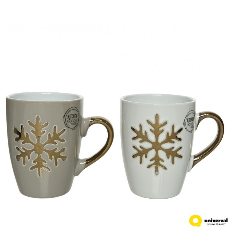 ŠOLJA NOVOGODIŠNJA SA PAHULJOM 11X8X10CM 607811 