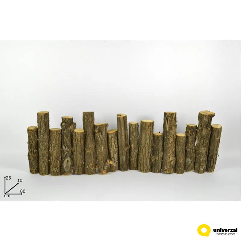 NOVOGODIŠNJI UKRAS OGRADA DRVENA 25X10X80CM AL005030 