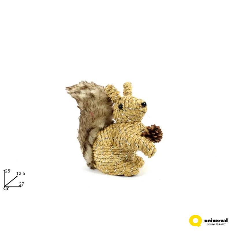 NOVOGODIŠNJA FIGURA VEVERICA 25CM RO010803 