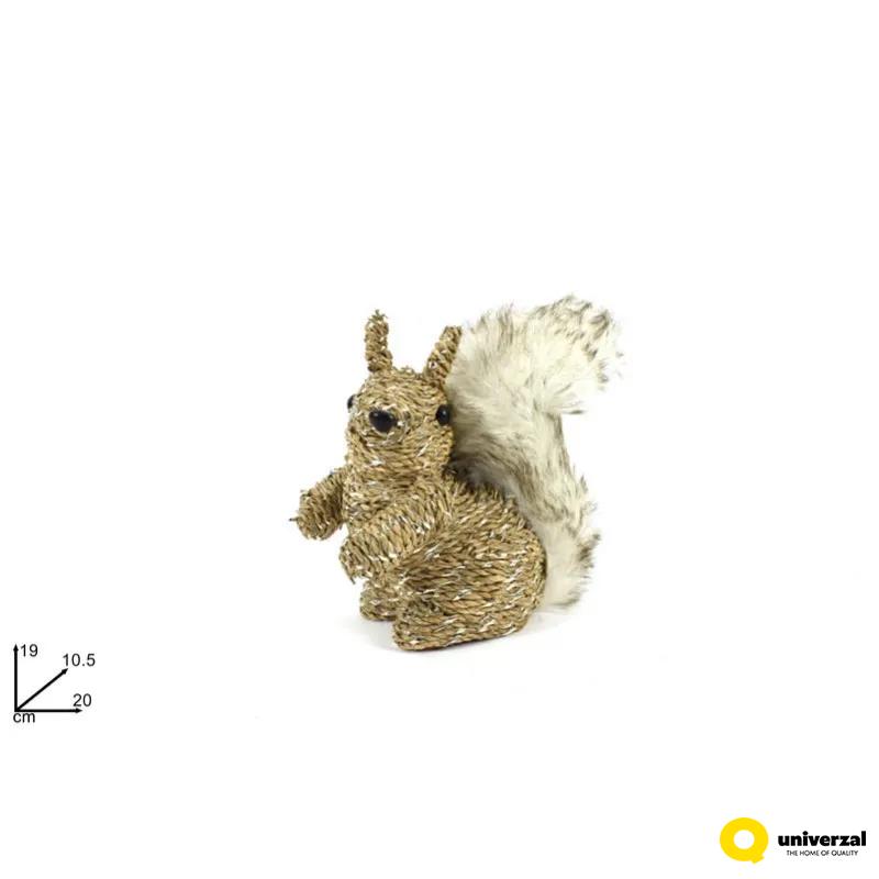 NOVOGODIŠNJA FIGURA VEVERICA 19CM RO010805 