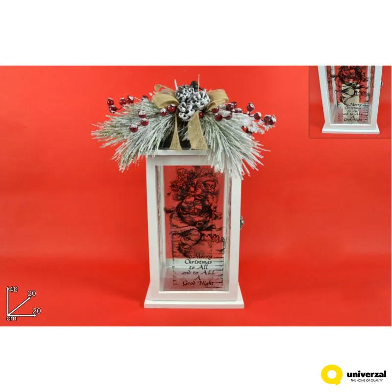 NOVOGODIŠNJA FIGURA FENJER SA IKEBANOM 46CM BELI MO002283A 