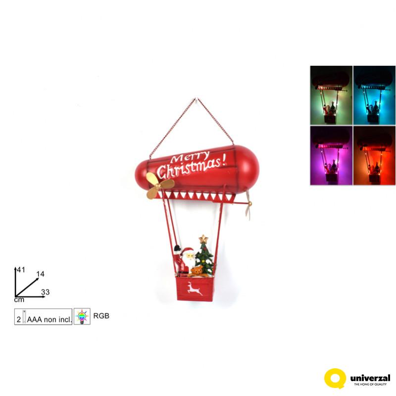 NOVOGODIŠNJA FIGURA BALON METALNI SA LED SVETLOM CA012608 